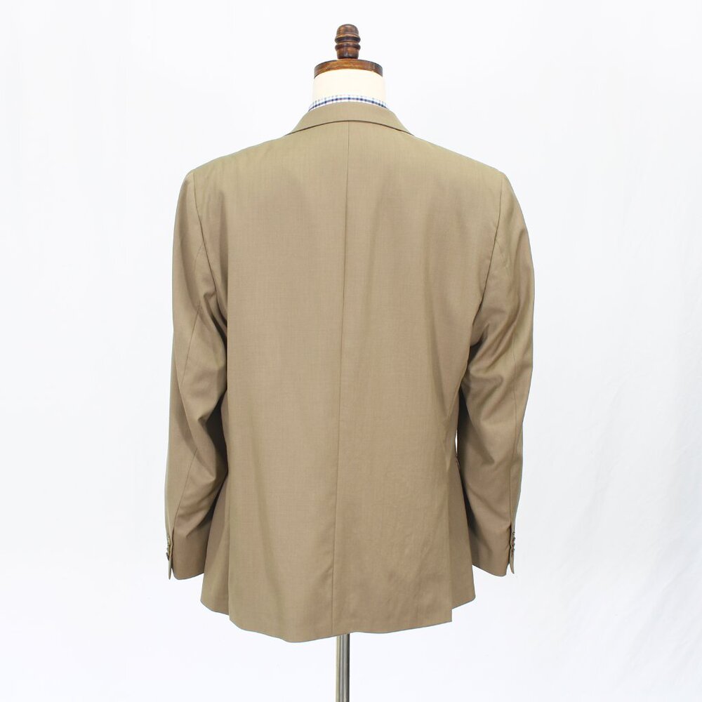 Lands' End 46R Beige Blazer Sport Coat Jacket 2-Button Solid Y324 - Picture 7 of 11